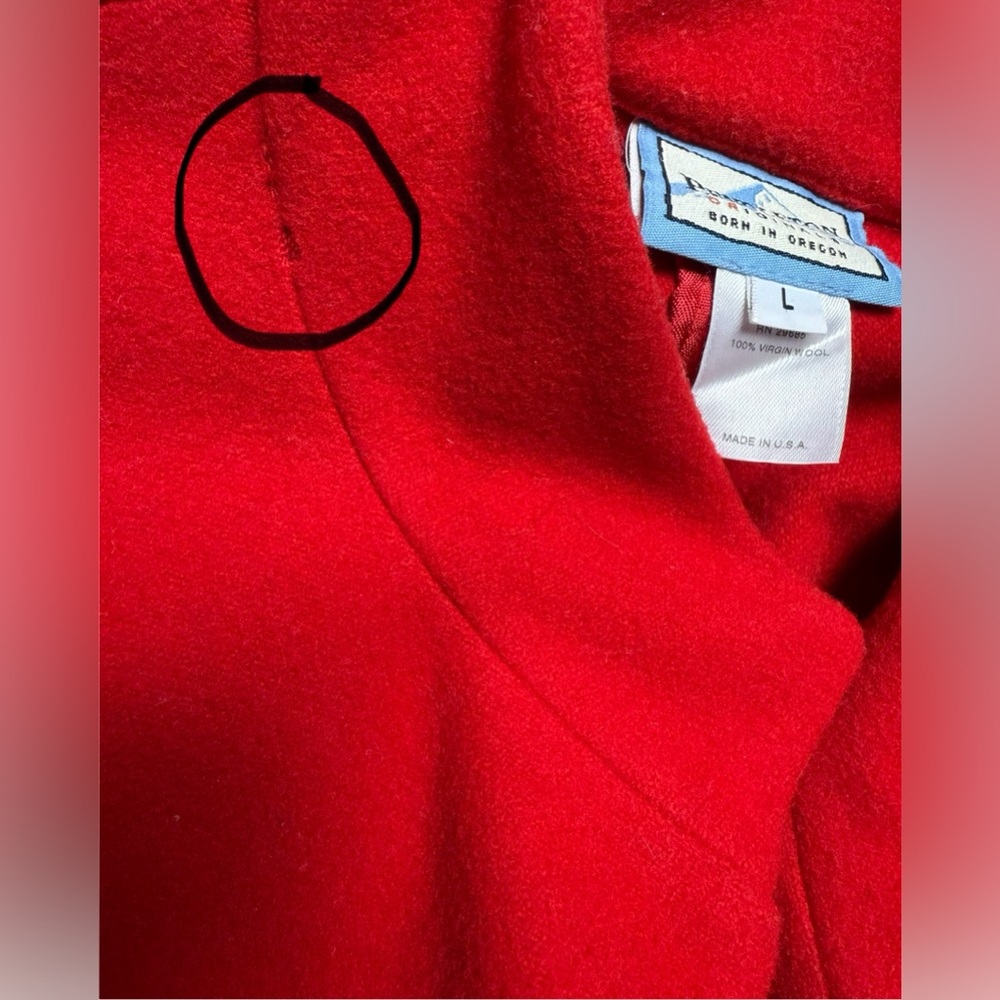 Vintage Pendleton Wool Jacket Large Red - image 8